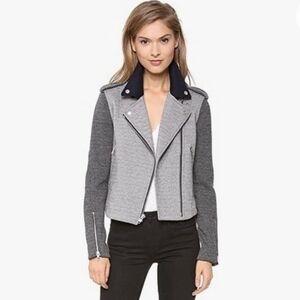 Theory Adashi K Moto Biker Chic Classic Feminine Lightweight Jacket